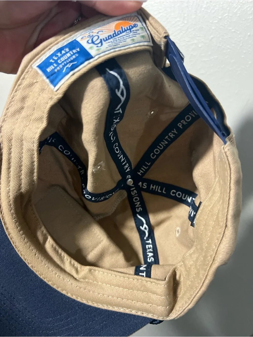 Texas Hill County Provisions Texas Patch Tan Cotton Cap Trucker Hat